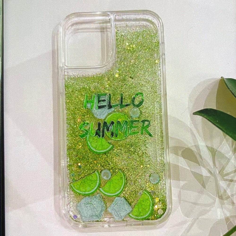 Glitter Lime Green Phone Case